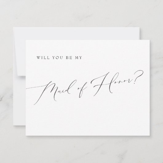 Invitation Script lunatique VALENTINA Maid of Honor Propositi (Dos)