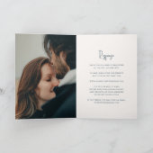 Invitation Script manuscrit Gris moderne Élégant Mariage (Intérieur)