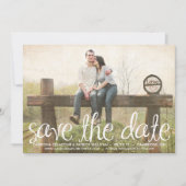 Invitation Script manuscrit mignon Enregistrer l'annonce de d (Devant)