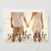 Invitation Script manuscrit Mod Enregistrer la date de l'anno (Devant)