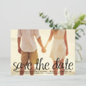 Invitation Script manuscrit Mod Enregistrer la date de l'anno (Debout devant)
