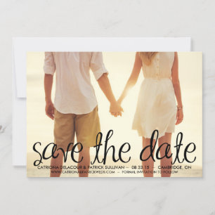Invitation Script manuscrit Mod Enregistrer la date de l'anno