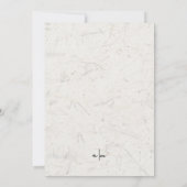 Invitation Script manuscrit Natural Earthy Boho Mariage (Dos)