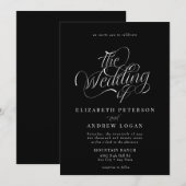 Invitation Script Mariage classique (Devant / Derrière)