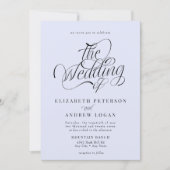 Invitation Script Mariage classique (Devant)