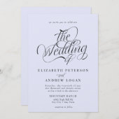 Invitation Script Mariage classique (Devant / Derrière)