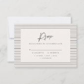 Invitation script mariage moderne noir blanc script élégant (Dos)