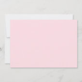 Invitation Script Mariés, Fleur de Pivoine Aquarelle Rose (Dos)