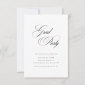 Invitation Script Master Degré Western Graduation Photo (Dos)