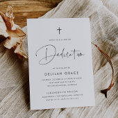 Invitation Script minimal manuscrit moderne Dédication pour b