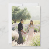 Invitation Script Minimal Moderne Ajouter Photo Enregistrer L (Dos)