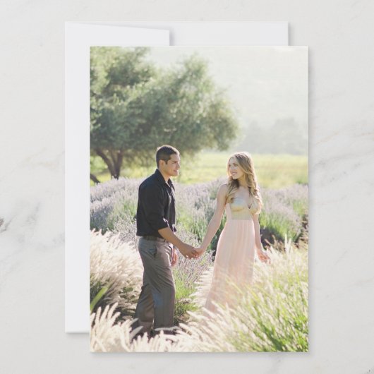 Invitation Script Minimal Moderne Ajouter Photo Enregistrer L (Dos)