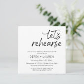 Invitation Script minimal Répétons la répétition du Mariage d (Debout devant)