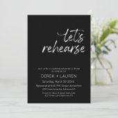 Invitation Script minimal Répétons la répétition du Mariage d (Debout devant)