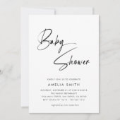 Invitation Script minimaliste manuscrit photo (Devant)