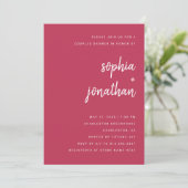 Invitation Script minimaliste moderne | Douche Couples (Debout devant)