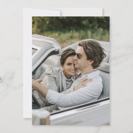 Invitation Script minimaliste moderne et Whimsical (Dos)