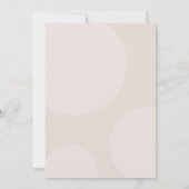 Invitation Script minimaliste moderne Pink Baby Sprinkel (Dos)