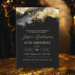 Invitation Script minimaliste noir et or 40e anniversaire<br><div class="desc">Célébrez vos 40 ans de style avec un script minimaliste Invitation d'anniversaire noir et or! Avec des accents noirs et or élégants, une typographie de script élégante et un design épuré et moderne, cette invitation donne le ton d'une célébration sophistiquée. Parfait pour tous les lieux, des salons chic aux réunions...</div>