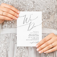Script minimaliste Whimsical Nous faisons Mariage