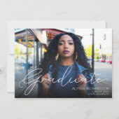 Invitation Script Mod Photo Graduation Party (Devant)