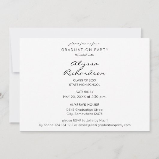Invitation Script Mod Photo Graduation Party (Dos)