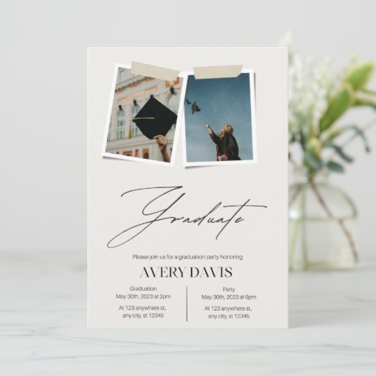 Invitation - Script moderne (Debout devant)