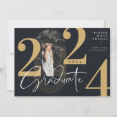 Invitation Script Moderne 2022 Arc Concentré Photo (Devant)