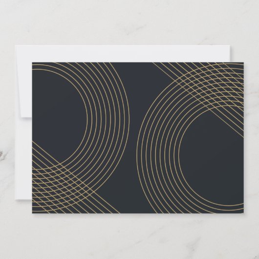 Invitation Script Moderne 2022 Arc Concentré Photo (Dos)