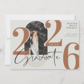 Invitation Script moderne 2024 Arc concentré photo (Devant)