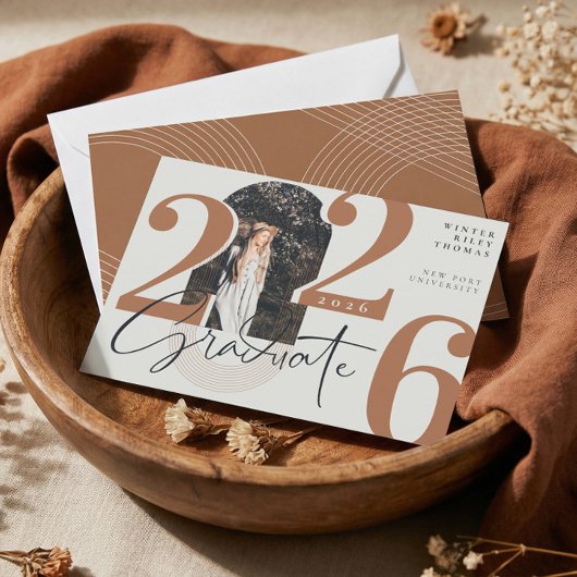 Invitation Script moderne 2024 Arc concentré photo