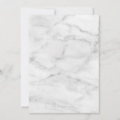 Invitation SCRIPT MODERNE 40e anniversaire marine bleu blanc (Dos)