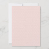 Invitation Script moderne avec points et Mariage photo Blush (Dos)