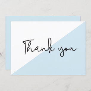 Invitation Script moderne Baby shower chic Merci