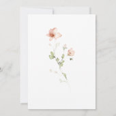 Invitation Script moderne Boho Flower Garden Fête des mariées (Dos)