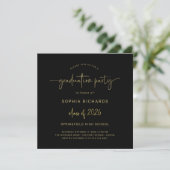 Invitation Script moderne | Classe de 2025 Graduation Party (Debout devant)