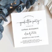 Invitation Script moderne | Classe de 2025 Graduation Party