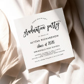 Invitation Script moderne | Classe de 2025 Graduation Party