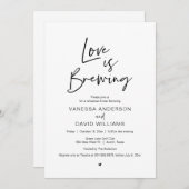 Invitation Script moderne, Dîner de répétition et fête (Devant / Derrière)