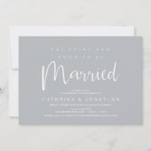 Invitation Script moderne, Dîner Fiançailles Fête (Devant)