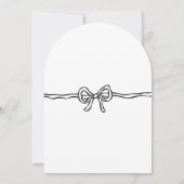 Invitation Script moderne Elle noue la Fête des mariées de no (Dos)