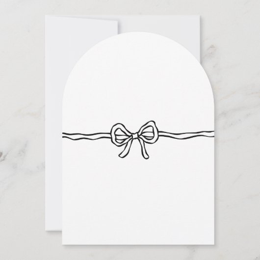 Invitation Script moderne Elle noue la Fête des mariées de no (Dos)