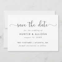 Script Moderne Enregistrer La Date | Flyer budgéta