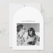 Invitation Script Moderne Enregistrer La Date Mariage De Bois (Dos)