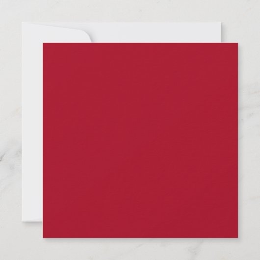 Invitation Script moderne | Fête de Noël rouge et blanc (Dos)
