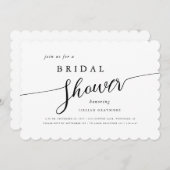 Invitation Script moderne Fête des mariées à saint Jacques no (Devant / Derrière)