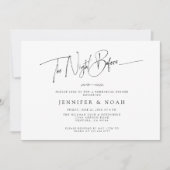 Invitation Script Moderne La Nuit Avant Le Dîner De Répétitio (Devant)