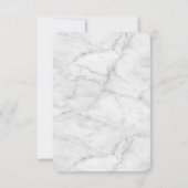 Invitation SCRIPT MODERNE merci note type parties scintillant (Dos)