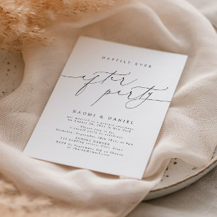 Invitation Script Moderne Minimaliste Heureusement Jamais Apr