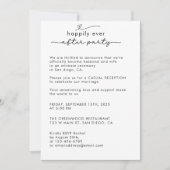 Invitation Script Moderne Nous Avons Elopé Photo Mariage Réce (Devant)